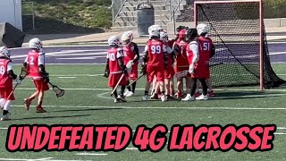 Lacrosse Game Highlights 4G UNDEFEATED Team [upl. by Pierro977]