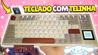 MELHOR TECLADO MECÂNICO BARATO COM DUAS TELAS LED  EPOMAKER RT80 [upl. by Niatirb]