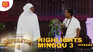 HIGHLIGHTS MINGGU 3  MUZIKAL LAWAK SUPERSTAR 4 [upl. by Rawdan]