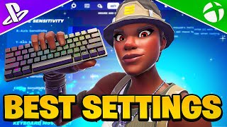 NEW Best Keyboard SETTINGS  Sensitivity In Chapter 2 Remix Fortnite Tutorial [upl. by Atinahs]