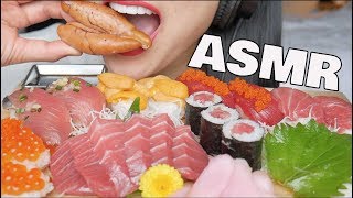 ASMR SUSHI PLATTER FEAST EATING SOUNDS NO TALKING  SASASMR [upl. by Knapp]