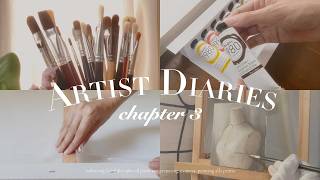 artist diaries 03  trying gamblin 1980 oils preparing a canvas [upl. by Ramaj684]