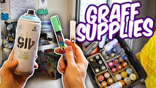 Graffiti Supplies and Studio Tour SIVE 2020 [upl. by Aissatsana]