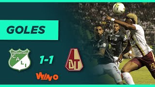 Cali vs Tolima 11 Liga BetPlay Dimayor  Final Ida 2021II [upl. by Rheims]