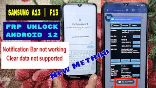 Samsung a13 frp unlock 2023  samsung frp package disabler clear data not supported [upl. by Peterec]