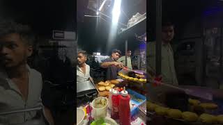 burgerfood burger making the unknown food navraatri special croud burger wale bhaiya 😮😮 [upl. by Metzger967]