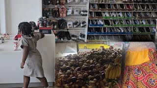 Bought school shoes Market food  Supermarket vlog  Heritage outfits [upl. by Ydieh297]