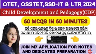 Pedagogy MCQ PYQ for OTET OSSTET ssdJT LTR 2024By ARPITA MAMMost expected Questions CDP importan [upl. by Wernda327]