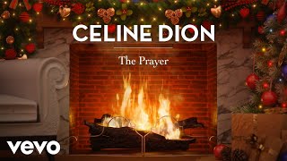 Céline Dion Andrea Bocelli  The Prayer These Are Special Times Yule Log Edition [upl. by Phipps]