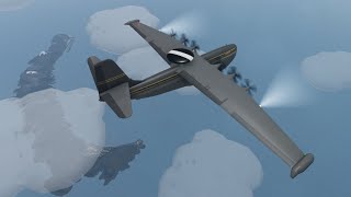 SaundersRoe SR45 Princess flight to Tomfoolery Airfield  Aeronautica [upl. by Adnesor]