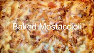 Baked Mostaccioli with Italian Sausage  How to make Mostaccioli [upl. by Arakaj767]