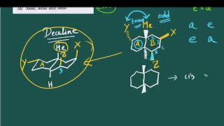 Q85 ‖ How to determine CisTrans  AxialEquatorial in Cyclohexane Decalin and Steroids ‖ PYQ [upl. by Yllac]