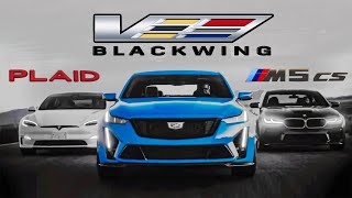 CT5V Blackwing vs Tesla Model S Plaid vs M5 CS Review and Drag Race — Jason Cammisa ICONS Ep 05 [upl. by Benedetto]