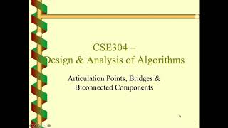 Articulation Point  Algorithm  Online Class  JnU  Bangla [upl. by Soloma]