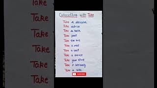 collocations with take collocationsenglish grammar collocations [upl. by Egor]