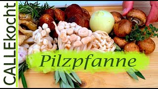 Champignonpfanne mit Knoblauchdipp selber machen Das leckere Rezept [upl. by Anayk]