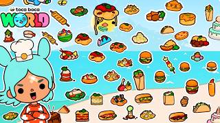 ALL FREE FOOD RECIPES in Toca Boca World 🌏  2025 [upl. by Pasadis7]