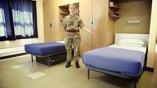 How to make a bed  Squared Away  Army Jobs [upl. by Ahel]