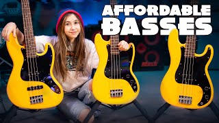 3 HighQuality Affordable Bass Guitars [upl. by Ikairik]