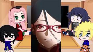 ✅Naruto Characters💚React To Boruto And Sarada  BORUSARA  And Their Friends  FullHDvideo✅ [upl. by Hernardo]