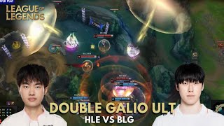 Double Galio Ult  HLE vs BLG  League of Legends [upl. by Innus]