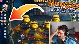 The CRAZIEST Treasure Cave EVER  You NEED To See This  Monster Legends [upl. by Cerallua]