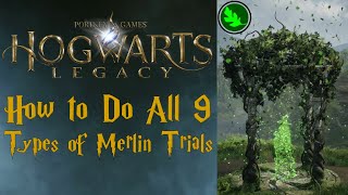 Hogwarts Legacy  How To Solve Every Type of Merlin Trial All 9 [upl. by Ashlan]