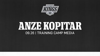 Captain Anze Kopitar  0926 LA Kings Training Camp Media Availability [upl. by Holman55]