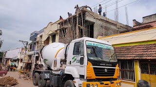 Ready Mix Concrete RMC 19×87 South Facing house Roof Concrete [upl. by Tufts]