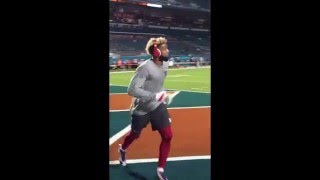 Odell Beckham Jr Practices OneHanded Catch PreGame  Giants vs Dolphins  NFL [upl. by Kaitlin966]