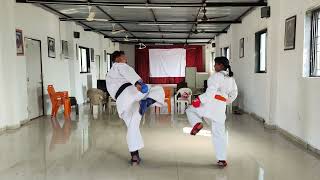 KARATE FIGHT TRAINING MORNING SATISH PATIL AND PRATHAMESH [upl. by Asil799]