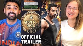 Satyameva Jayate Trailer ReactionReview  John Abraham  Manoj Bajpaye [upl. by Lletnahc]