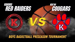 Kahuku Red Raiders vs Keaau Cougars  120223 Boys Basketball Preseason Tournament [upl. by Billmyre]