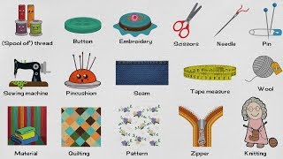 Handicraft Vocabulary Words List  English Vocabulary [upl. by Harding846]