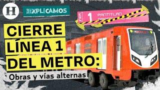 Cierre Línea 1 del Metro CDMX Calendario de Obras y vías alternas  Te lo explicamos [upl. by Danella]