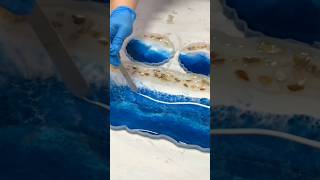 resin Beach tray and coasters mixedmediagirl [upl. by Oznofla]