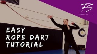 EASY ROPE DART TUTORIAL  Freestyle Staff  Beginner Wrap  Michelle C Smith [upl. by Inahpets]