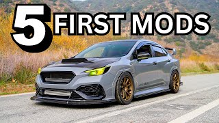 The 5 First Mods You Have To Do To Your 2022 Subaru WRX [upl. by Eledoya]