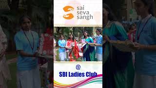 Sbi Ladies club president Sridevi Surya about Sai seva Sangh students at sbi event [upl. by Adaiha933]