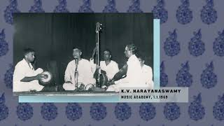 KV Narayanaswamy at The Madras Music Academy 111969 [upl. by Gally54]