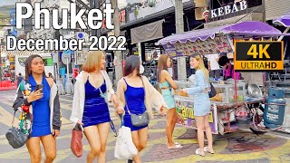 PATONG BEACH Phuket December 2022  Bangla Road  Phuket Thailand 2022  4K Walking Tour [upl. by Thaddeus]