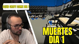 XOKAS REACCIONA MUERTES SQUID CRAFT GAME 3  DIA 1 [upl. by Brewster]