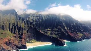 Helicopter Flying Kauai 2018  An aerial view of Hawaii [upl. by Rollins672]