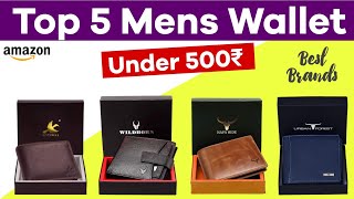 Top 5 Best Men Wallet In India 2024  Leather Wallet Under 500  Mens Leather Wallet  Review [upl. by Dinse]