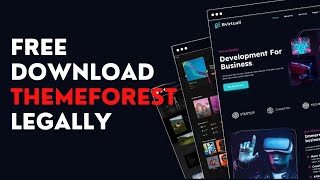 Download Free WordPress amp HTML Template Free On Themeforest LEGITMATELY [upl. by Dougal]