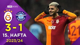 Galatasaray 31 Yukatel Adana Demirspor  15 Hafta  Trendyol Süper Lig 20232024 [upl. by Nicholas947]