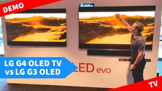 LG G4 OLED TV 2024 vs G3 Demo  LG Alpha 11 processor features [upl. by Seagrave596]