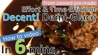 Japanese Recipe  How to make Demi Glace sauce for omurice DemiGlace Sauce easy recipe [upl. by Billie]