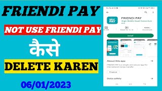 friendi pay not usehow to delete friendi pay accountfriendi pay add money error [upl. by Ynatirb]