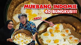 MUKBANG 40 BUNGKUS INDOMIE KUALI RAKSASA SHOCK OMSET PENJUAL PULUHAN JUTA [upl. by Panaggio598]